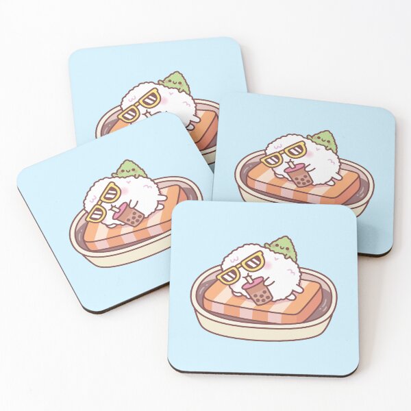 Item preview, Funny Sushi Rice Chilling On A Salmon Pool Float With Wasabi designed and sold by rustydoodle.