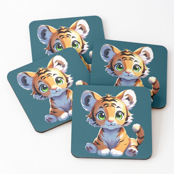 Item preview, Cute tiger cub isolated designed and sold by MarushimenekoAI.