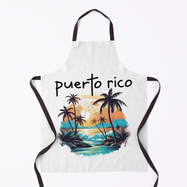 Item preview, Puerto Rico - Beach Scene (Black Lettering) designed and sold by VelvetRoom.