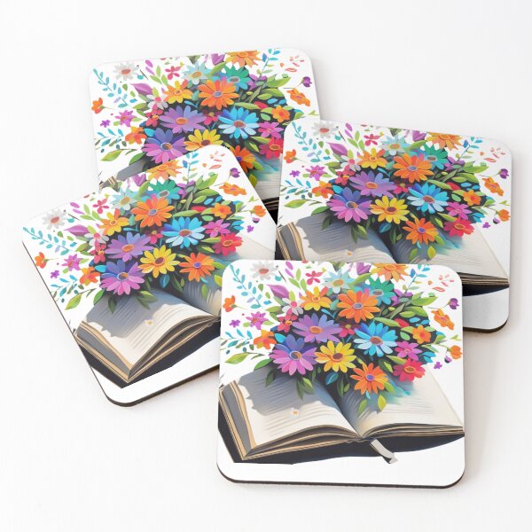 Item preview, Open Book With Flowers designed and sold by ishitastore08.