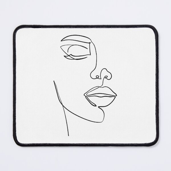 Item preview, One line drawing face. Abstract woman portrait. Modern minimalism art. designed and sold by Ireneart369.