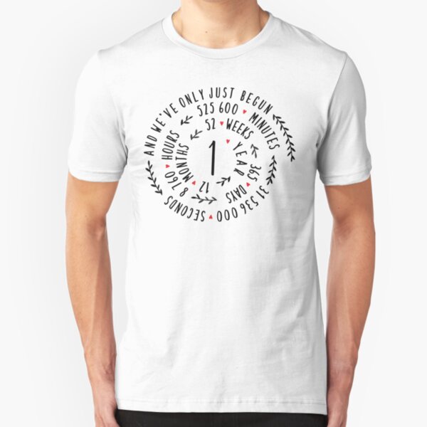 Paper Wedding, 1st Anniversary Matching Shirt, Gadget Accessories And Other Gifts Slim Fit T-Shirt
