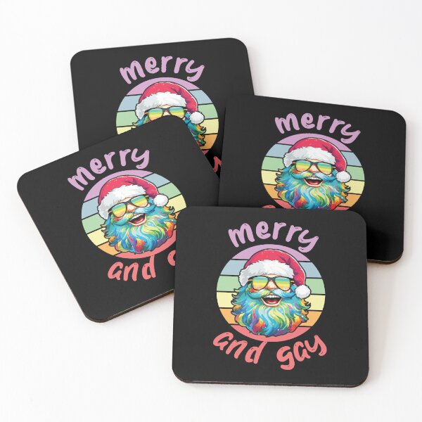 Item preview, Gay Santa Claus LGBTQ Christmas Merry and Gay designed and sold by lunaticbear.