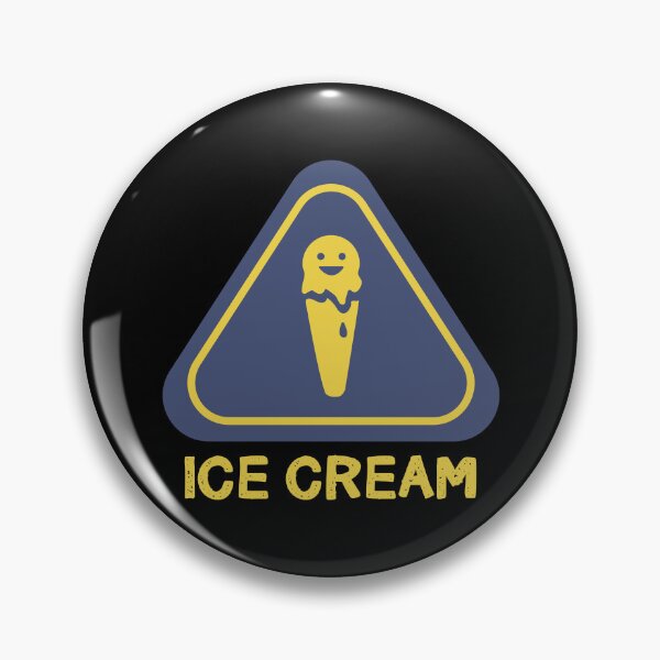 Item preview, Ice Cream Sign funny - blue yellow designed and sold by Rzera-.