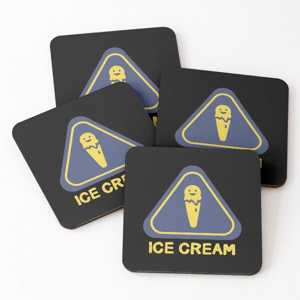 Item preview, Ice Cream Sign funny - blue yellow designed and sold by Rzera-.