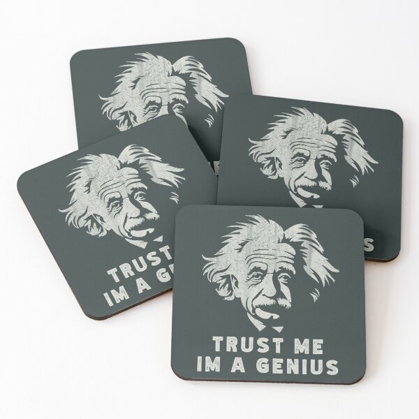 Item preview, Albert Einstein, trust me I'm a genius (white print) designed and sold by sketchybro.