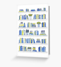 Delft Bookcase Greeting Card