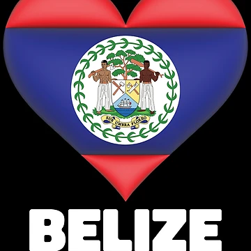 Vorschaubild zum Design Belize Flag Heart Belizean Flag Belize Vacation Belize Gear von DynamicDesign