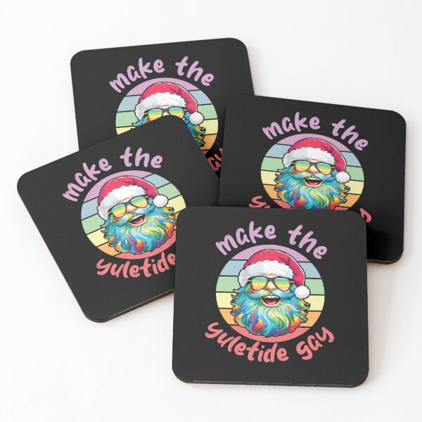 Item preview, Santa Claus LGBTQ Christmas Make The Yuletide Gay designed and sold by lunaticbear.