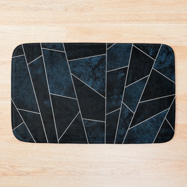 Item preview, Deep Navy Blue Tiles Mosaic Pattern designed and sold by AmbienceArt.