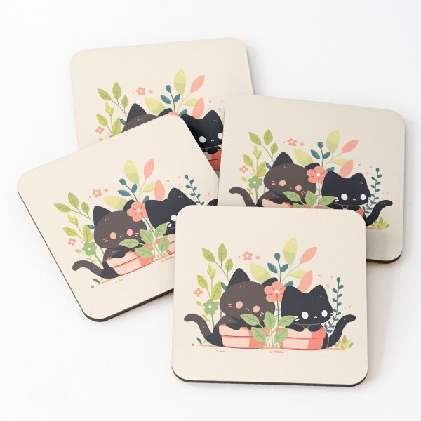 Item preview, Black Plant Cats designed and sold by Chanaika4.