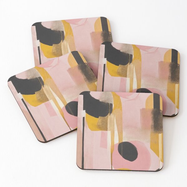Item preview, Abstract pink and yellow designed and sold by BentoPrint.