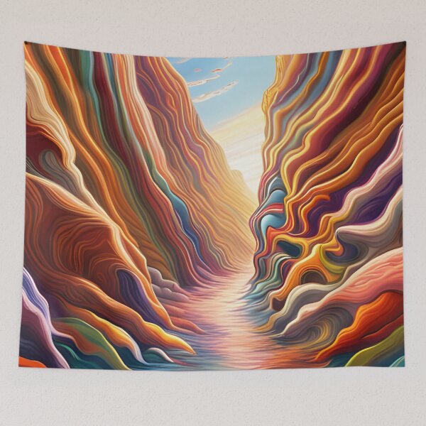 Item preview, Colors Flowing Abstract Curves Pattern. designed and sold by ARichArts.