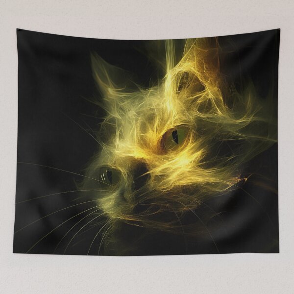 Item preview, Surreal Cat portrait designed and sold by ManuelAndreas.