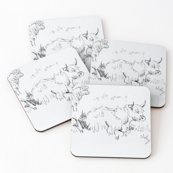 Item preview, Highland Cows Drawing designed and sold by MikeJory.
