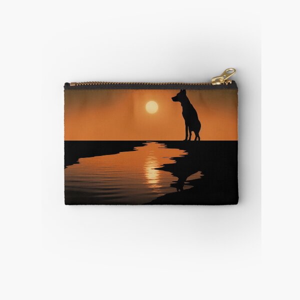 Item preview, Illustration of a dog at sunset designed and sold by Art91design.