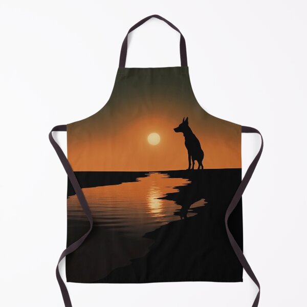 Item preview, Illustration of a dog at sunset designed and sold by Art91design.