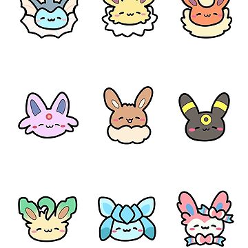 Artwork thumbnail, Eeveelution Doodles by ScarletVault
