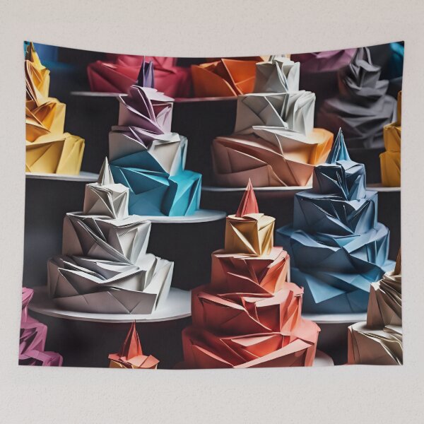 Item preview, Origami Cakes Pattern. designed and sold by ARichArts.