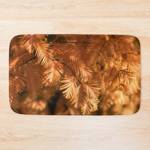 Item preview, Autumnal Tamarack Branches in Warm Orange designed and sold by Georgia Mizuleva.