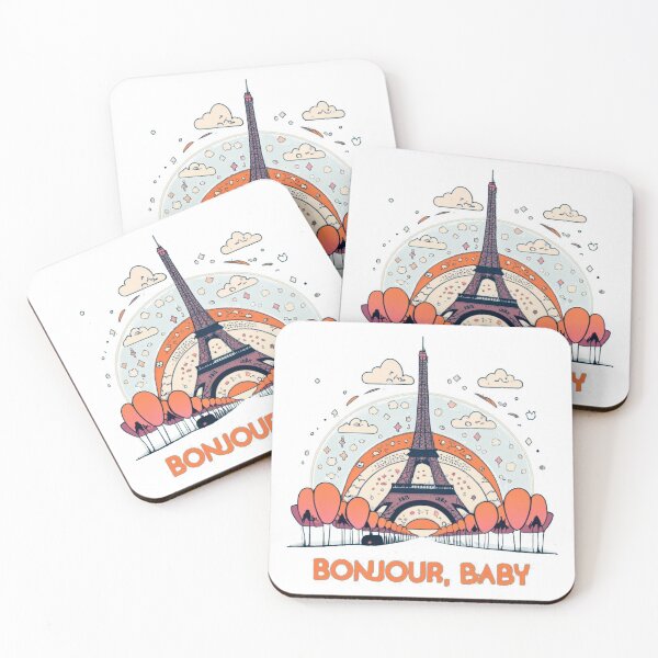 Item preview, bonjour baby designed and sold by PintSizedPixel.