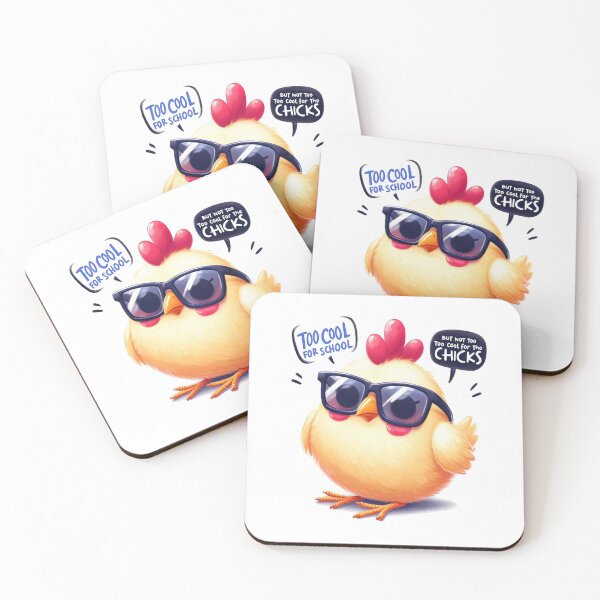 Item preview, Too cool for school, but not too cool for the chicks designed and sold by IM Hunter.