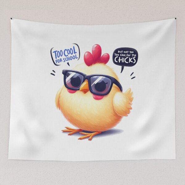 Item preview, Too cool for school, but not too cool for the chicks designed and sold by IM Hunter.