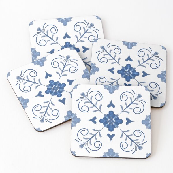 Item preview, Mediterranean Like Tile Design in French Blue designed and sold by OaktreeStudio.