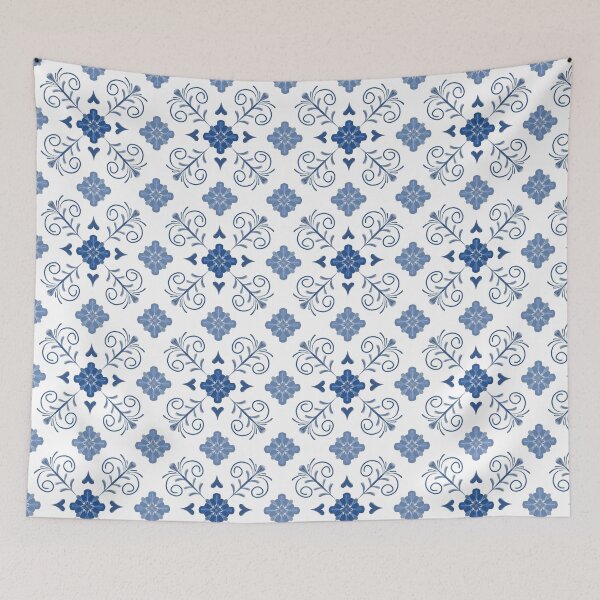 Item preview, Mediterranean Like Tile Design in French Blue designed and sold by OaktreeStudio.