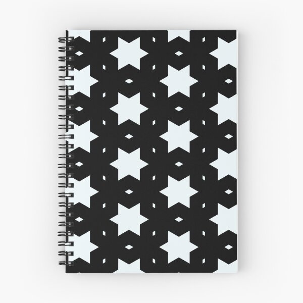 Item preview, Starry Night Black and White Pattern, Star Shape Minimalistic Patterns designed and sold by PenguinForests.