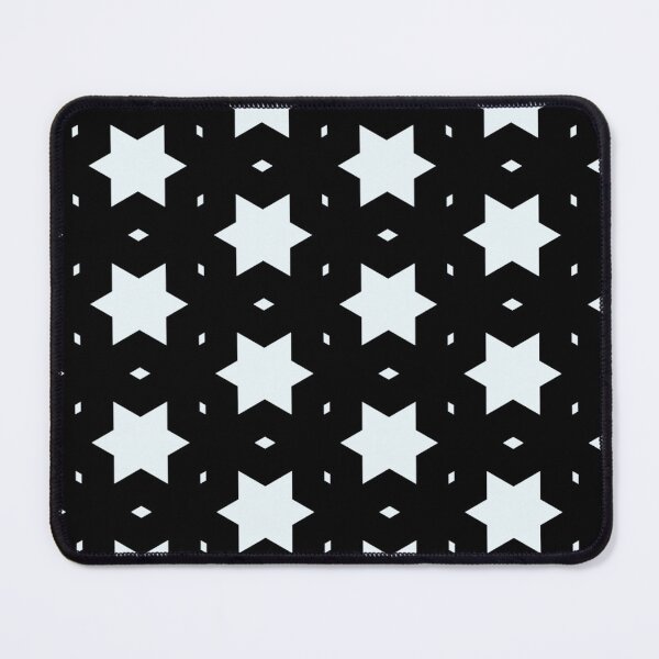 Item preview, Starry Night Black and White Pattern, Star Shape Minimalistic Patterns designed and sold by PenguinForests.