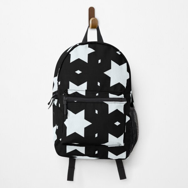 Item preview, Starry Night Black and White Pattern, Star Shape Minimalistic Patterns designed and sold by PenguinForests.