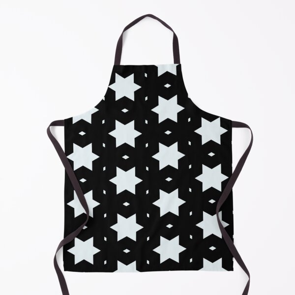 Item preview, Starry Night Black and White Pattern, Star Shape Minimalistic Patterns designed and sold by PenguinForests.