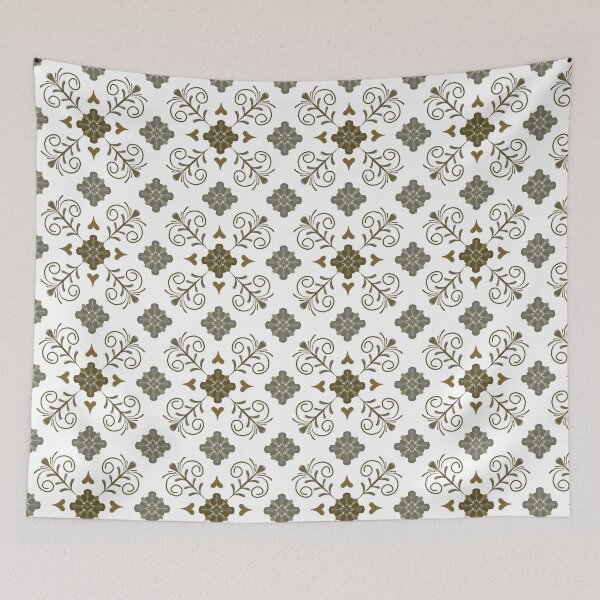 Item preview, Mediterranean Like Tile Design in Brown with hints of blue designed and sold by OaktreeStudio.