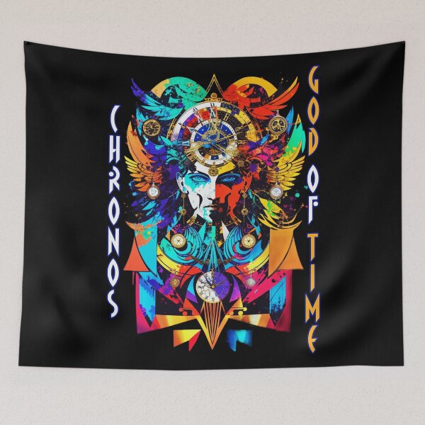 Item preview, Chronos Greek Father of Time - Psychedelic  designed and sold by Ridiculam Toga.