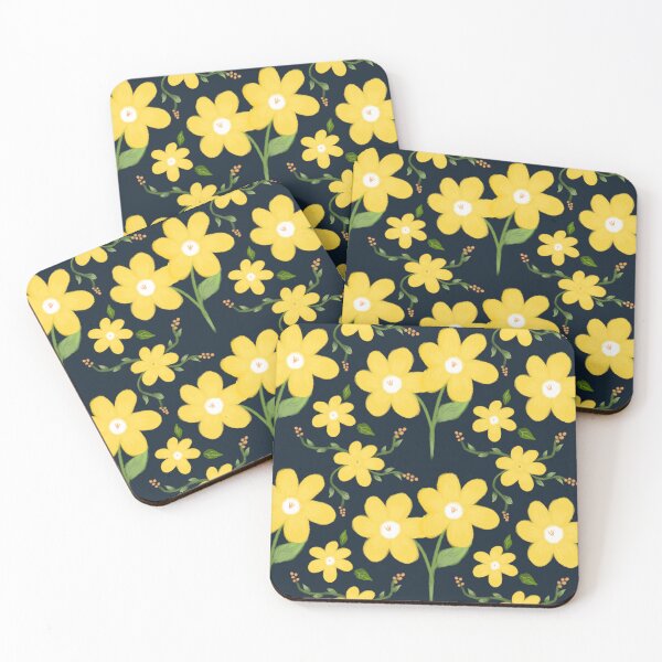 Artikelvorschau, Nahtloses Muster der gelben Blume entworfen und verkauft von Benjadesignart.