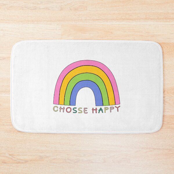 Item preview, Choose Happy Motivational Inspirational Quote designed and sold by Jesticker.