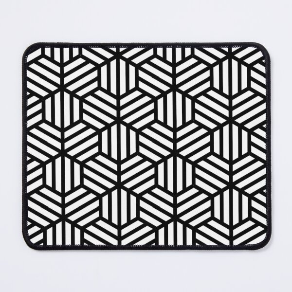 Item preview, Black and White Geometric Hexagon Honeycomb Pattern  designed and sold by PenguinForests.