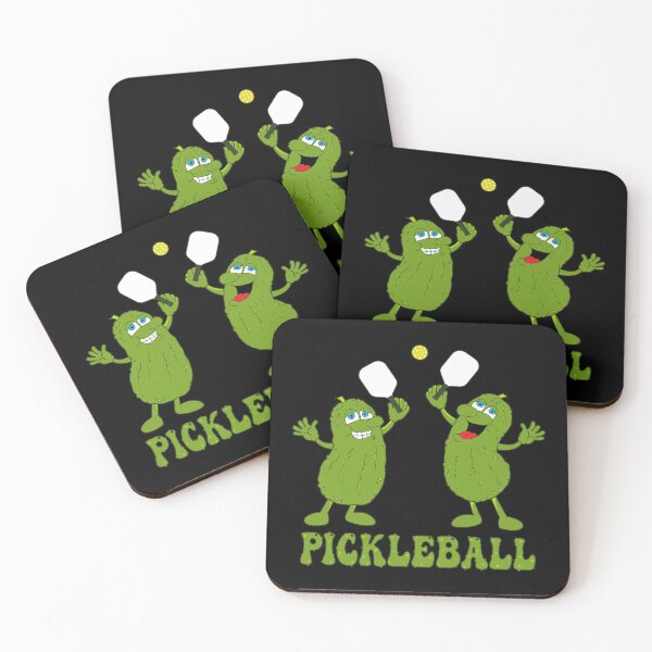 Item preview, Funny Pickles Playing Pickleball  designed and sold by HotHibiscus.