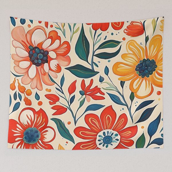 Item preview, Gouache Flowers Pattern. designed and sold by ARichArts.