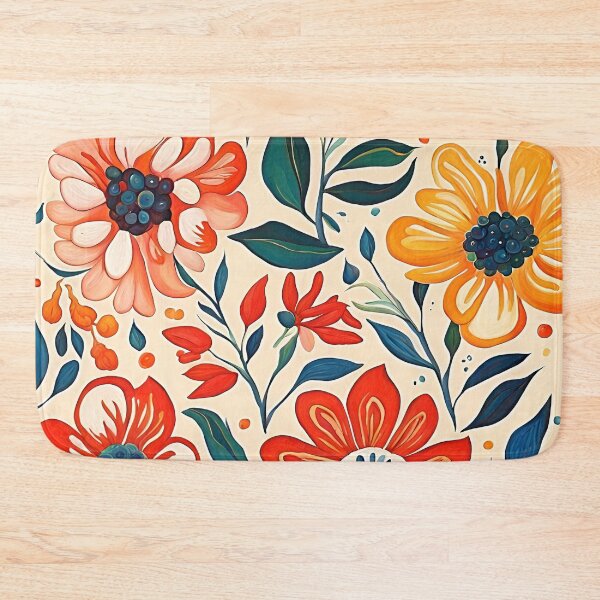 Item preview, Gouache Flowers Pattern. designed and sold by ARichArts.