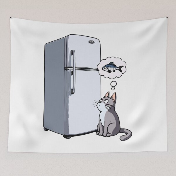 Item preview, Hungry Cat designed and sold by ElCrocodel.
