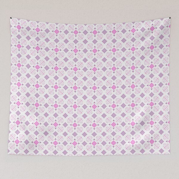 Item preview, Mediterranean Like Tile Design in soft fuchsia and lavender tones designed and sold by OaktreeStudio.