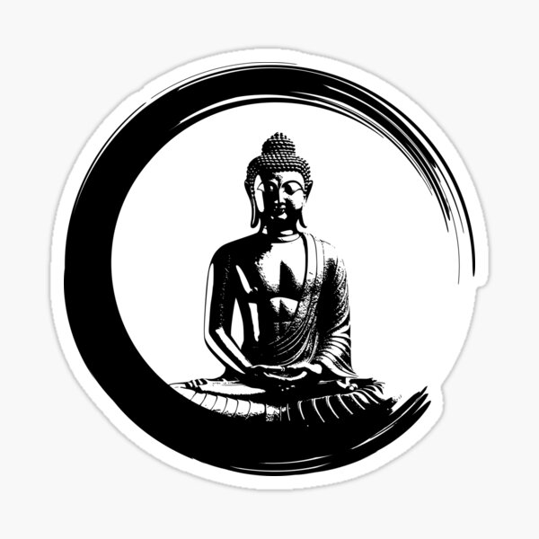 Item preview, Enso Circle Buddha Meditation designed and sold by FengShuiLounge.