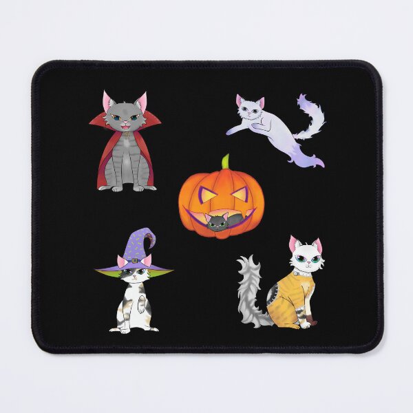 Item preview, Creepy Cute Halloween Cat Stickers designed and sold by AranisuDrawings.