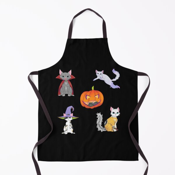 Item preview, Creepy Cute Halloween Cat Stickers designed and sold by AranisuDrawings.