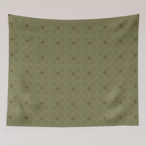 Item preview, Mediterranean Like Tile Design in Earthy green and brown tones designed and sold by OaktreeStudio.