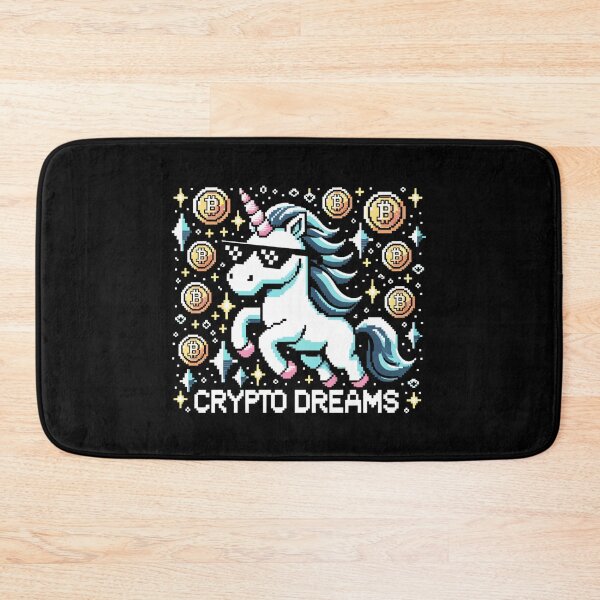 Item preview, Mystical Unicorn in the World of Crypto Dreams designed and sold by PixelPunkster.