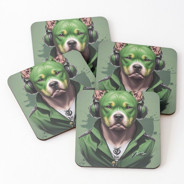 Item preview, Green dog designed and sold by m-y-A-I-A-R-T-.