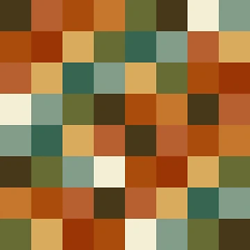 Artwork thumbnail, Retro Checker Pattern by Stephanie McRae